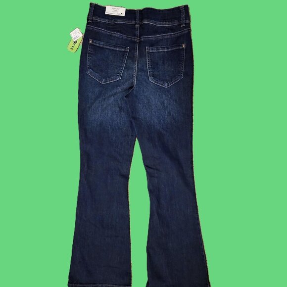 MAURICES EVERFLEX HIGH-RISE FLARE JEANS Size 10 Dark Blue Super Stretch NWT - Picture 4 of 7